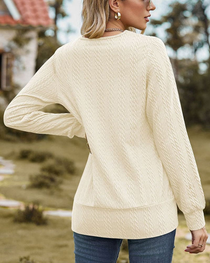 Viviana | Blouse met Lange Mouwen voor Herfst en Lente