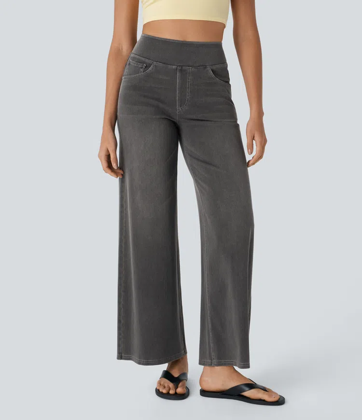 Comfortabele jeans met hoge taille