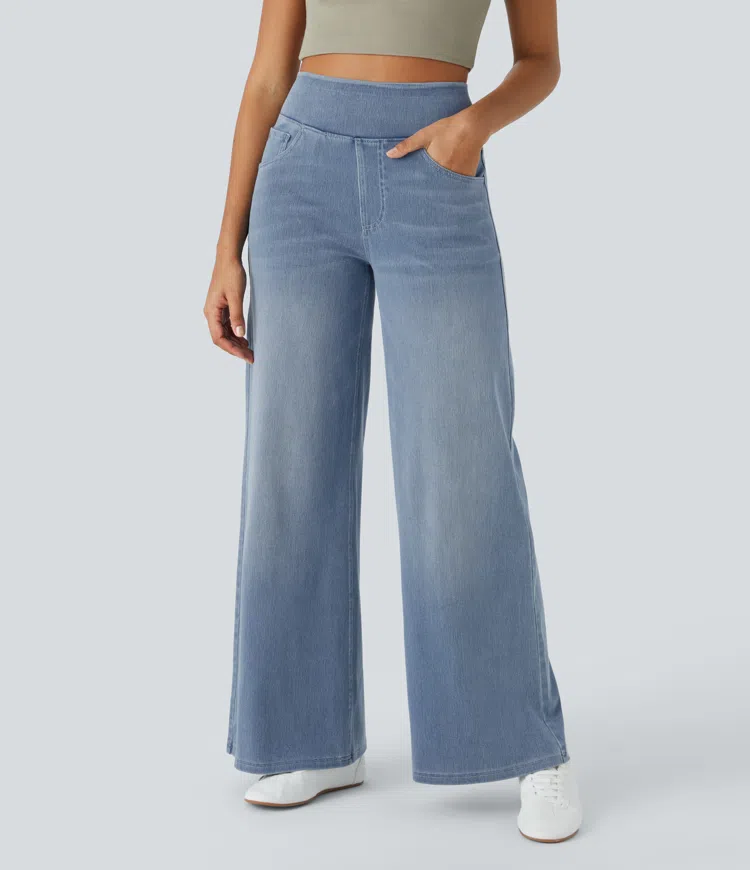 Comfortabele jeans met hoge taille