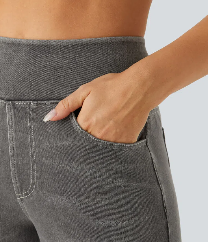 Comfortabele jeans met hoge taille