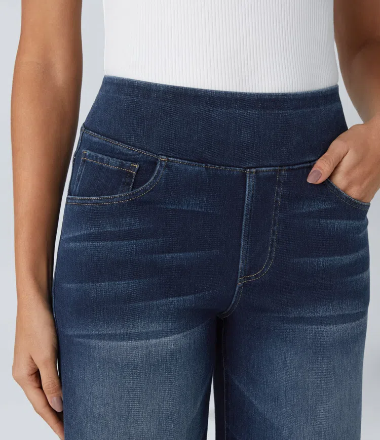 Comfortabele jeans met hoge taille