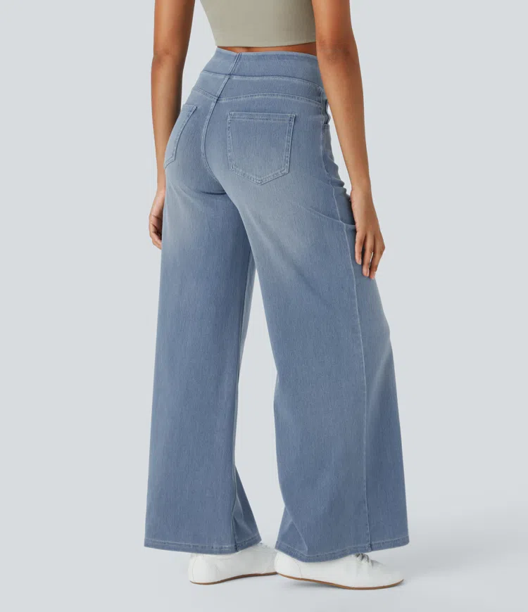 Comfortabele jeans met hoge taille