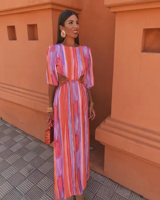 Elegante jurk met open rug