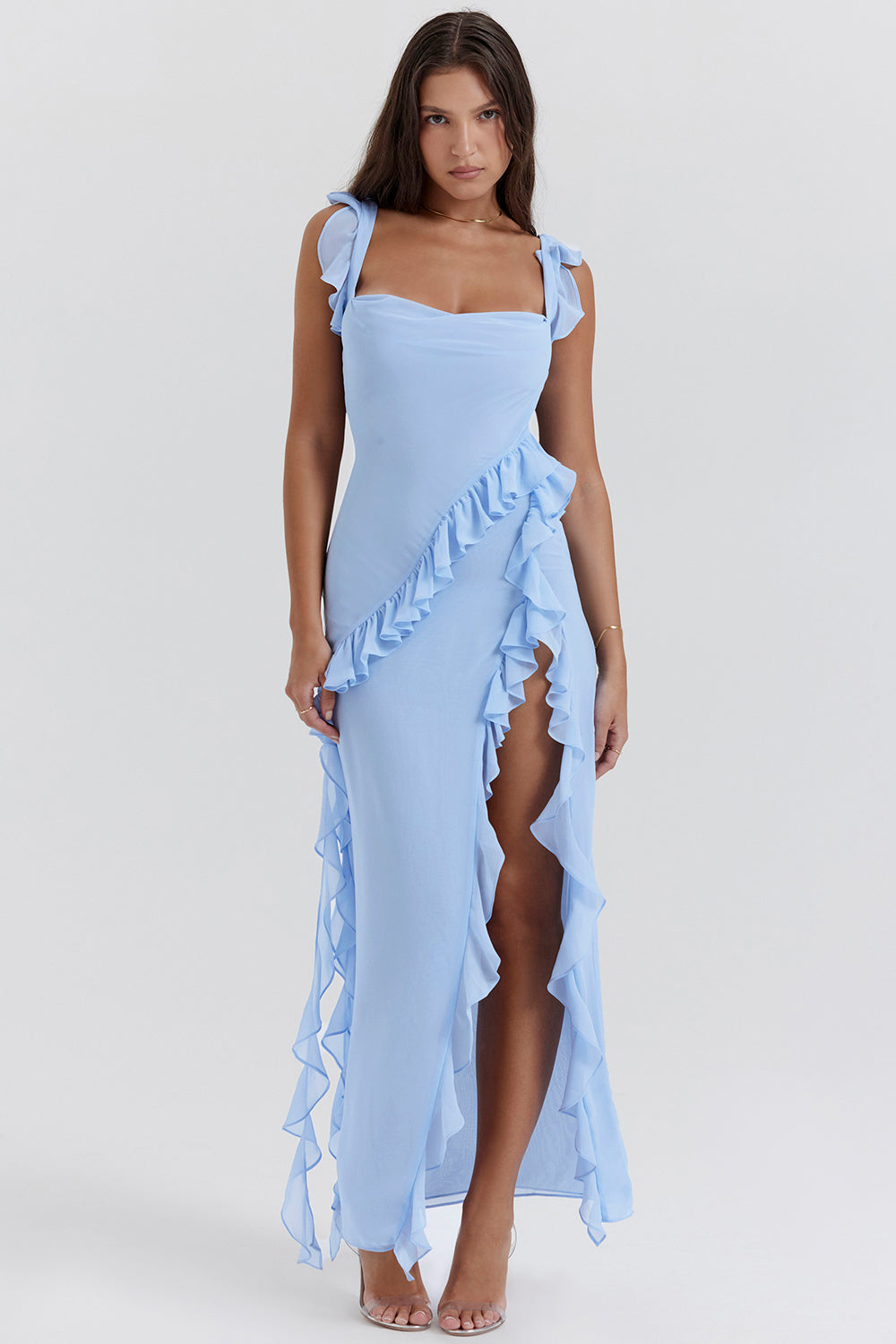 Stralende Jurk met Ruffles