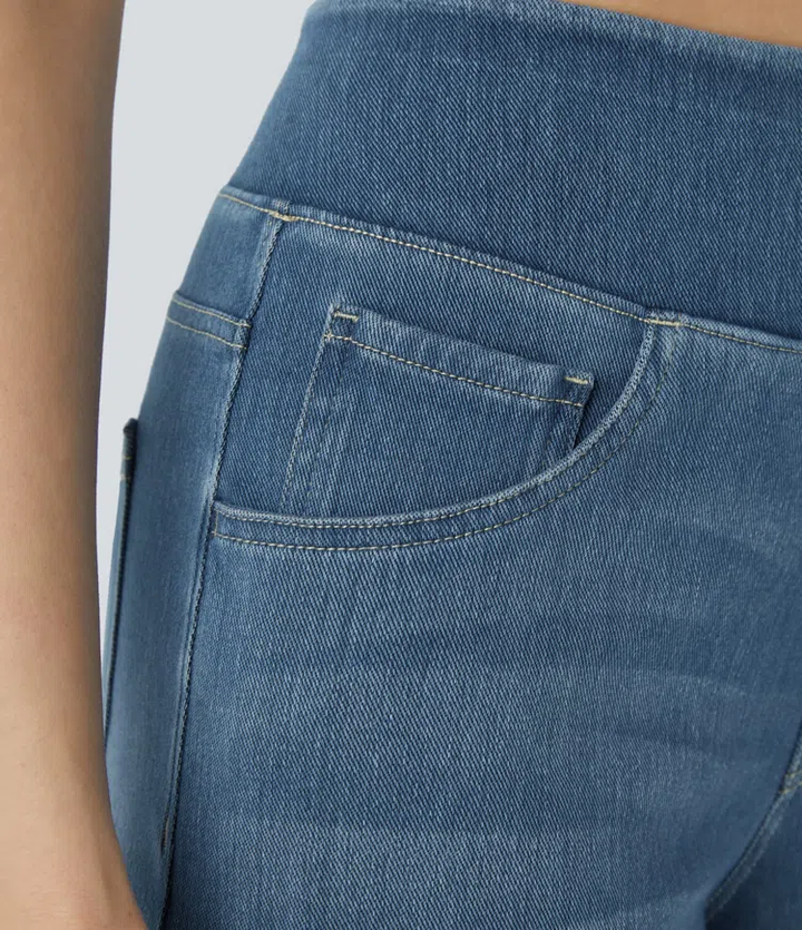 Comfortabele jeans met hoge taille