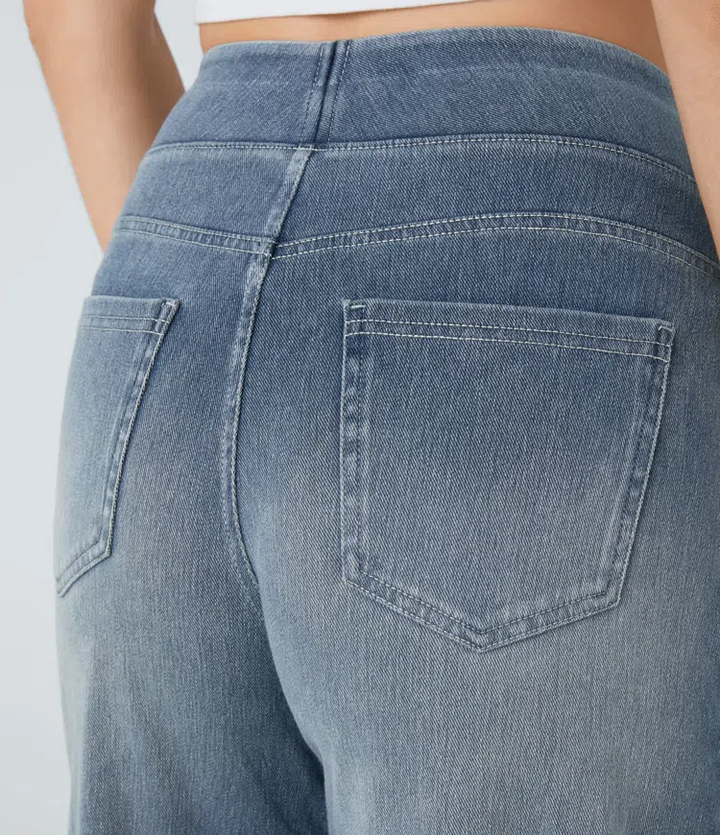 Comfortabele jeans met hoge taille