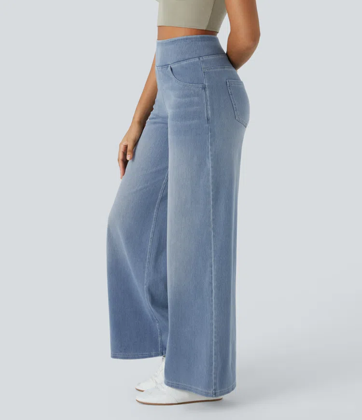 Comfortabele jeans met hoge taille