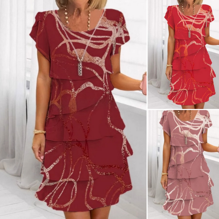 Elegante geplooide jurk voor dames