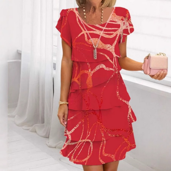Elegante geplooide jurk voor dames