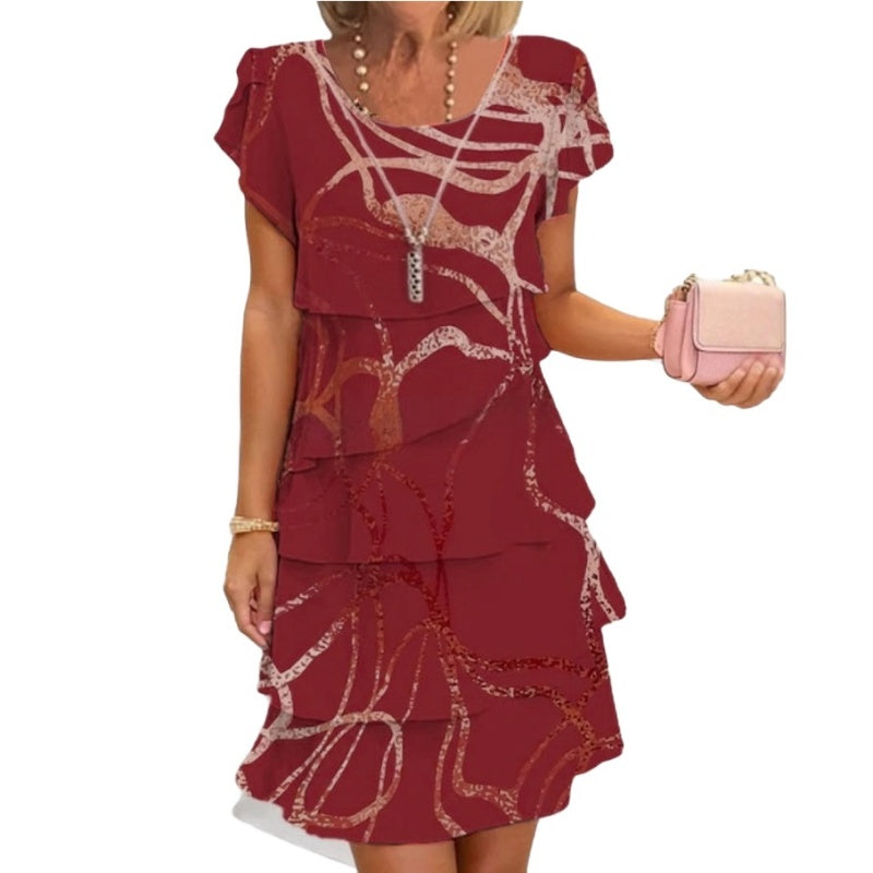 Elegante geplooide jurk voor dames